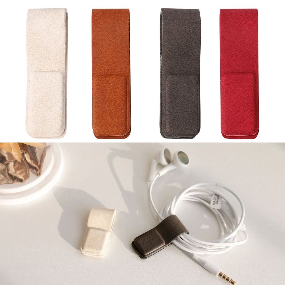 Cable Organizer Magnetic - Новый кожаный зажим для кабеля наушников,
