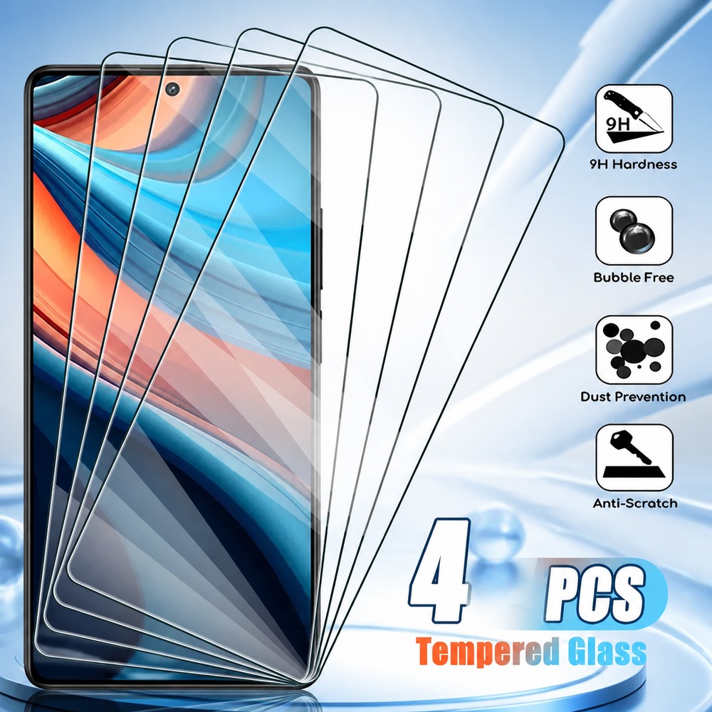 Realme C67 - 4 шт. закаленного стекла для Realme