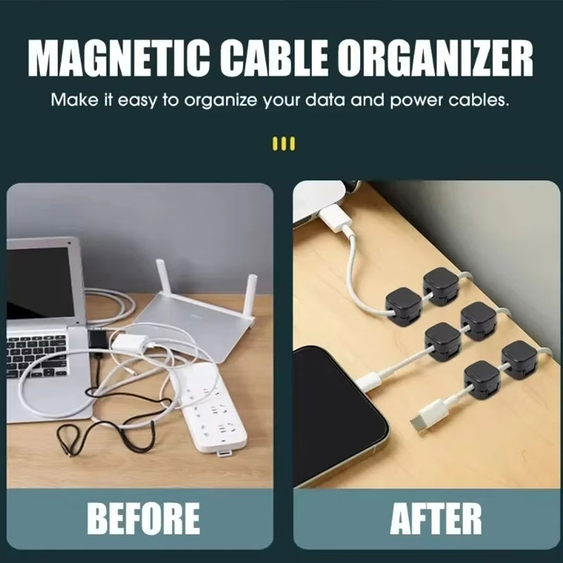 Магнитный зажим для кабеля, де – обзор и цена Cable Organizer Magnetic