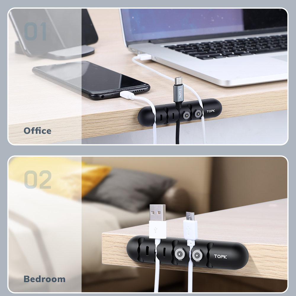 Органайзер для кабелей TOPK L3 – обзор и цена Cable Organizer Magnetic