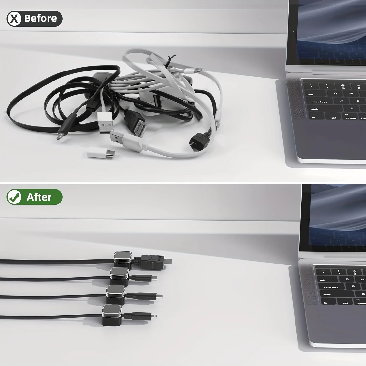 VIKEFON 6 шт. магнитные зажимы – обзор и цена Cable Organizer Magnetic