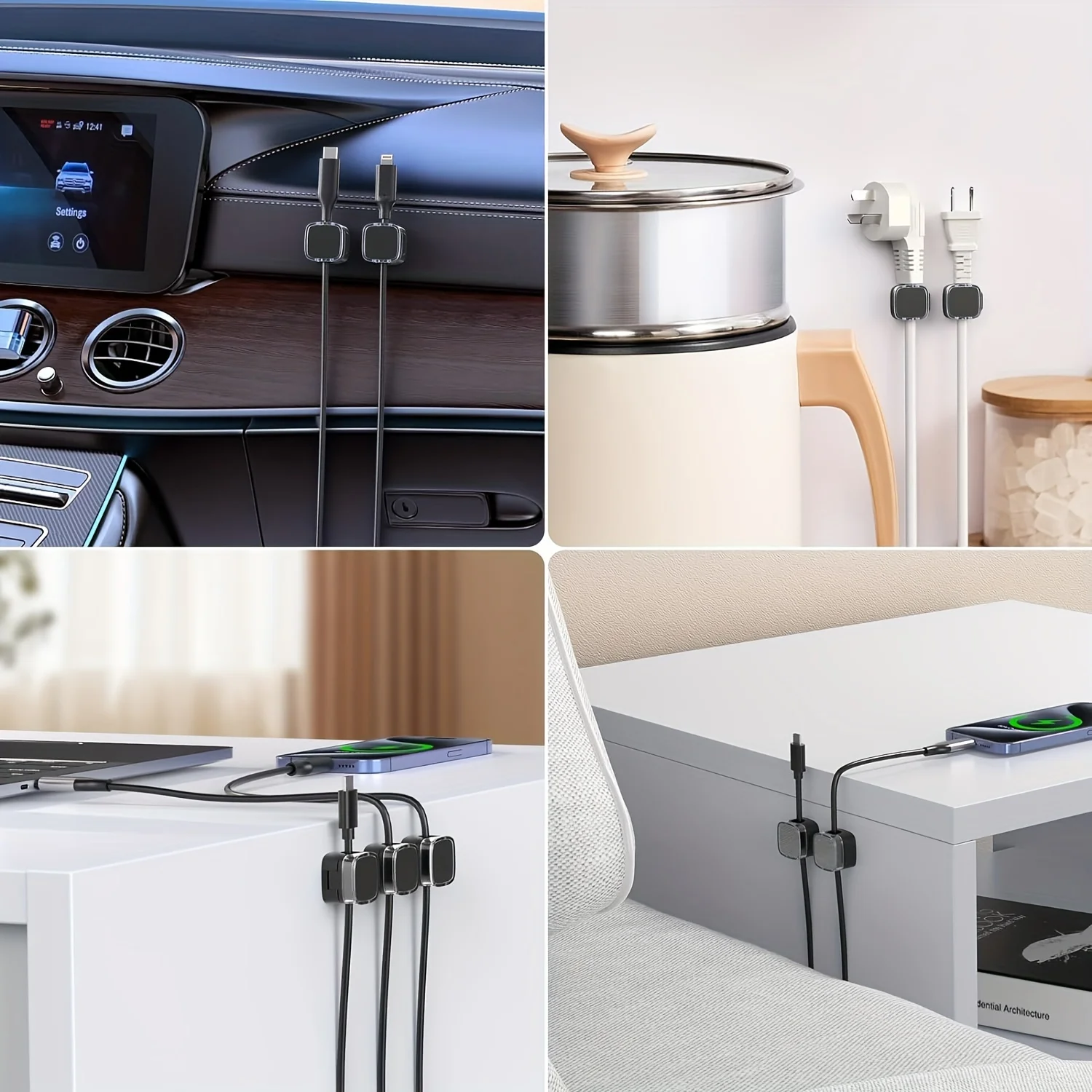 VIKEFON 6 шт. магнитные зажимы – обзор и цена Cable Organizer Magnetic