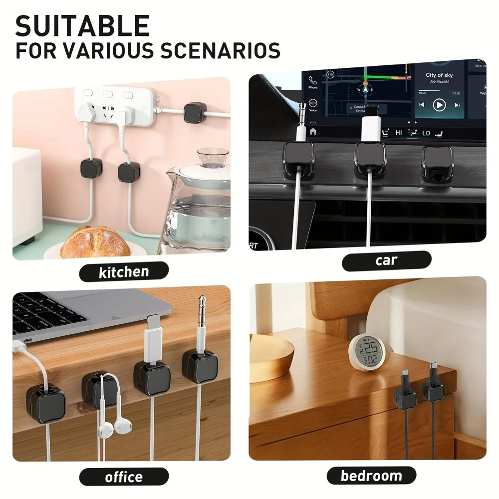 36/16/8/3 шт. Магнитные зажимы – обзор и цена Cable Organizer Magnetic