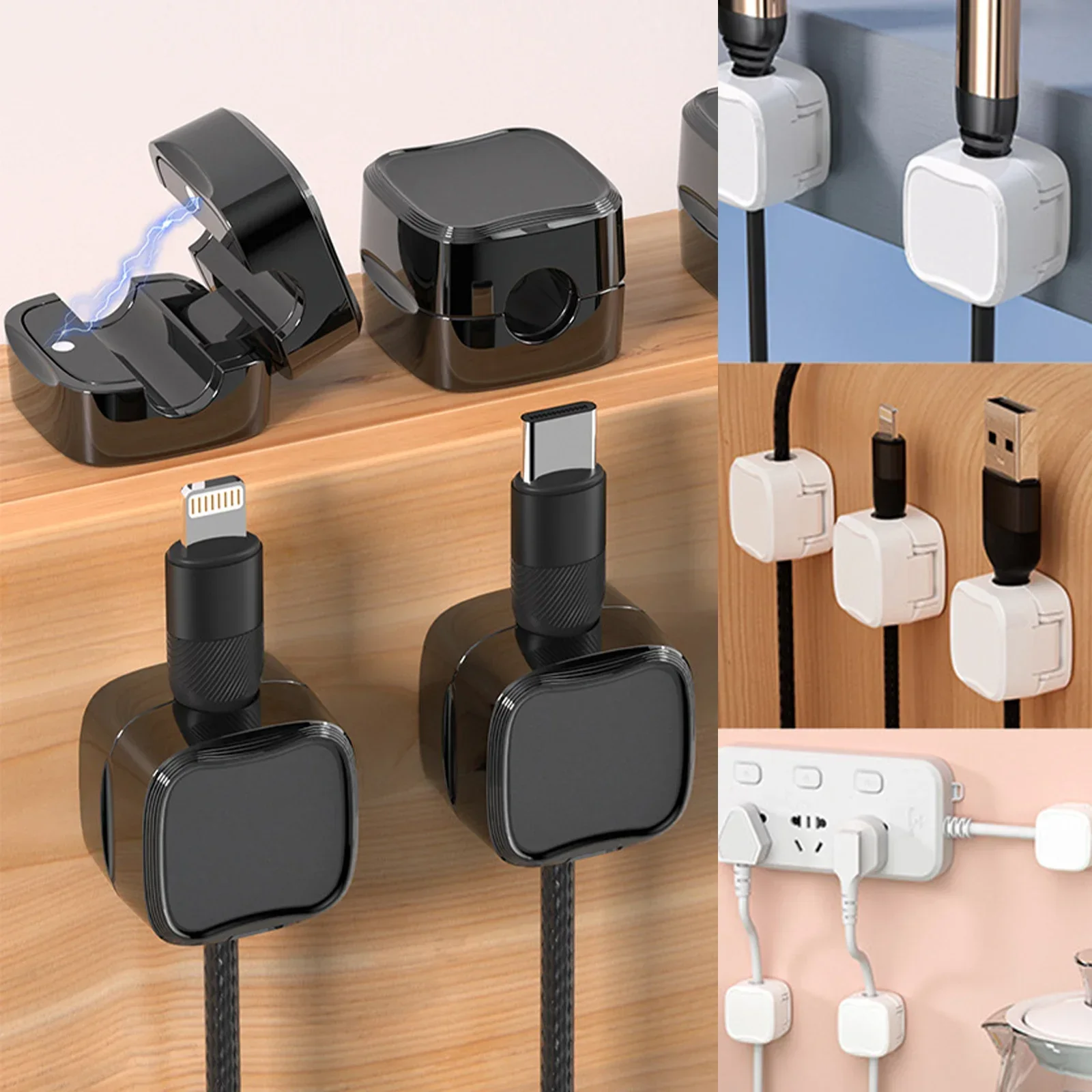 24/6 шт. магнитные зажимы для  – обзор и цена Cable Organizer Magnetic