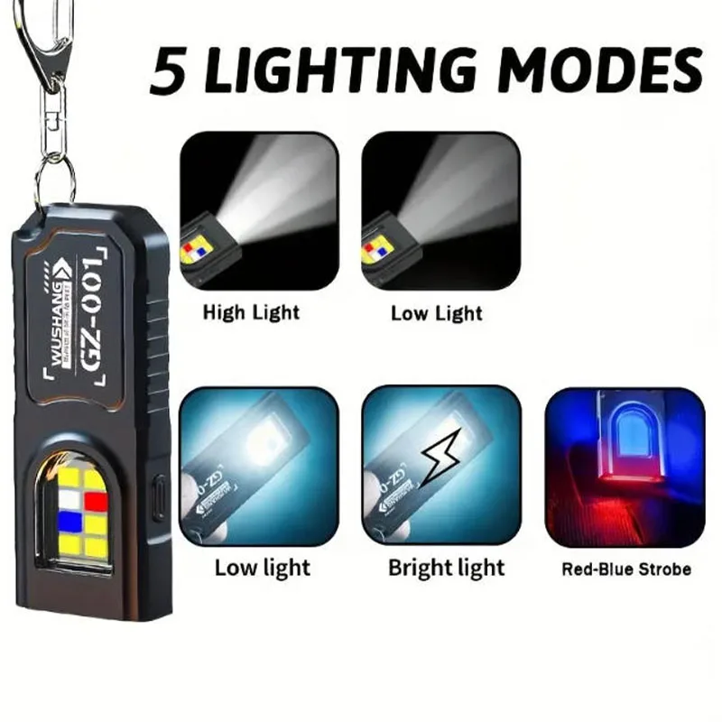 Мощный мини-фонарик COB LED на – обзор и цена Type C Adapter