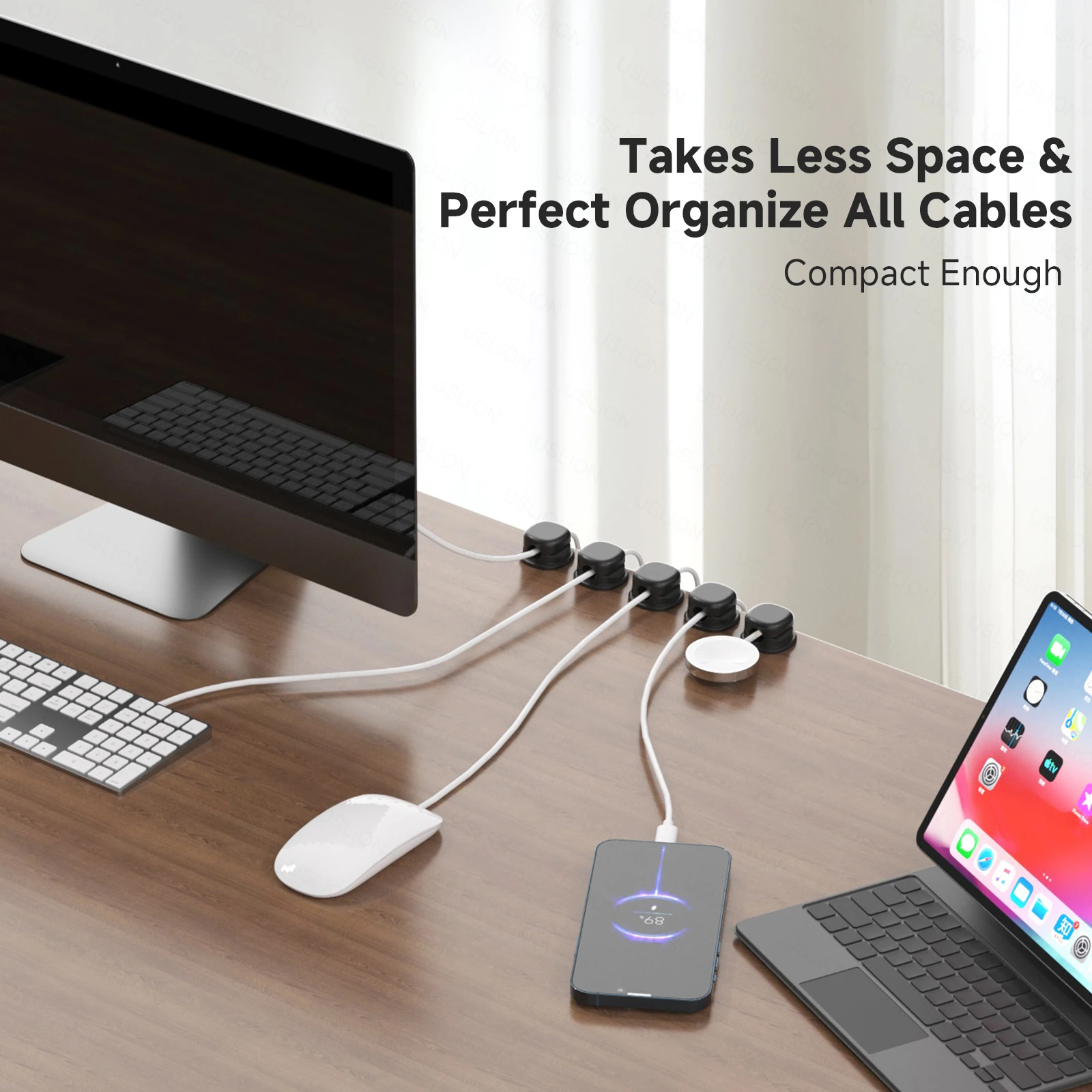 Магнитные зажимы для телефонно – обзор и цена Cable Organizer Magnetic
