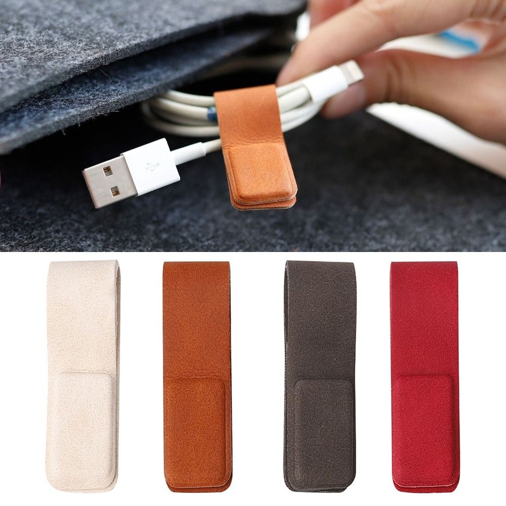Новый кожаный зажим для кабеля – обзор и цена Cable Organizer Magnetic